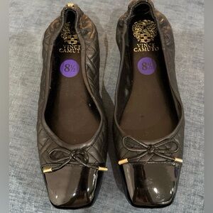 Vince Camuto Black Ballet Flats